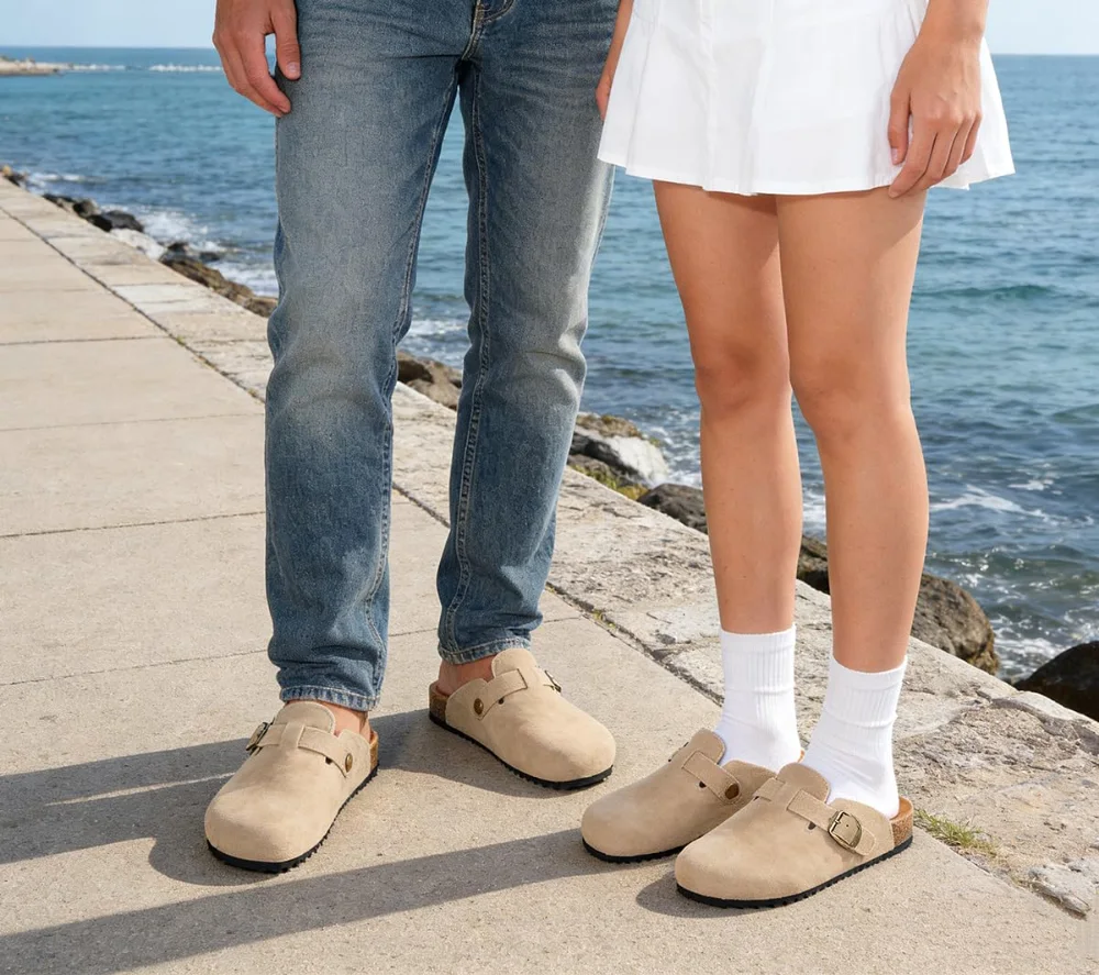 Intini clogs by the sea