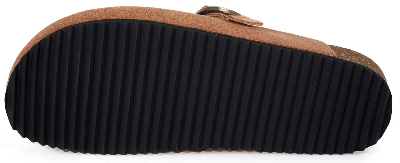 Intini Suede Cork Clog in Light Brown, view 4