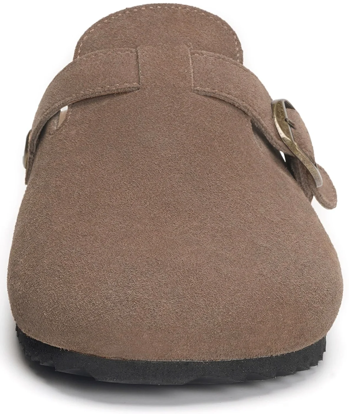 Intini Suede Cork Clog in Dark Brown, view 3