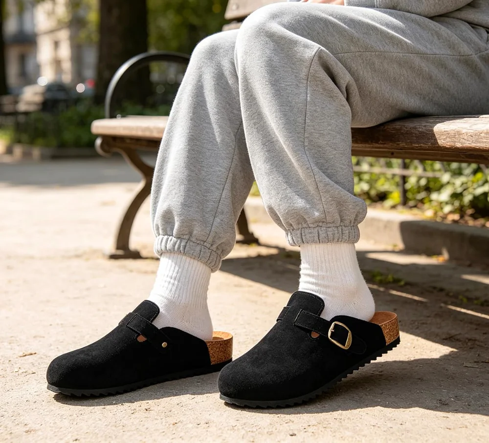 How to break in a cork footbed clog
