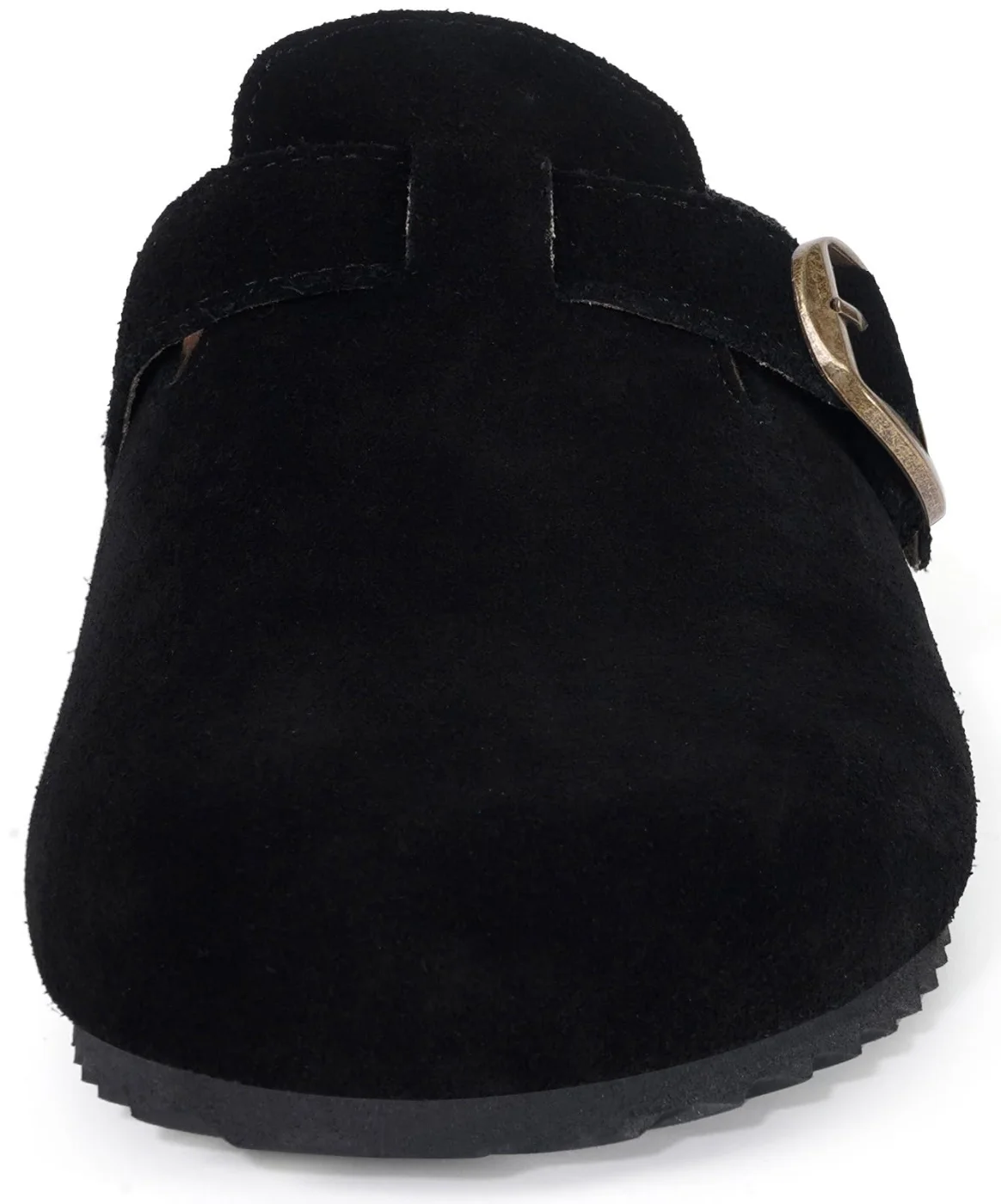 Intini Suede Cork Clog in Black, view 4