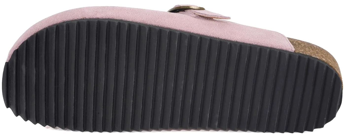 Intini Suede Cork Clog in Pink, view 4