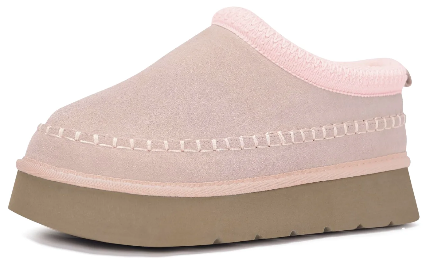 Intini Platform Mini Boot Slipper in Pink