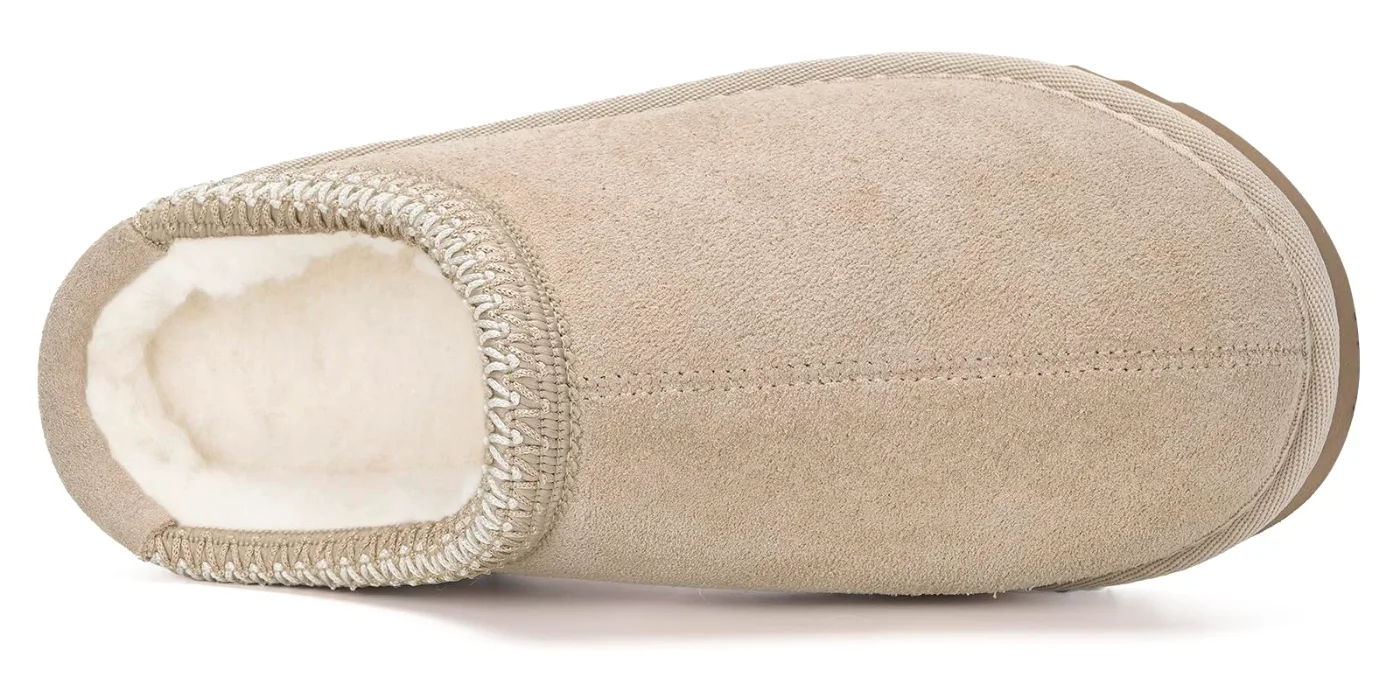 Intini Kids Fuzzy Clog Slipper in Apricot, view 3