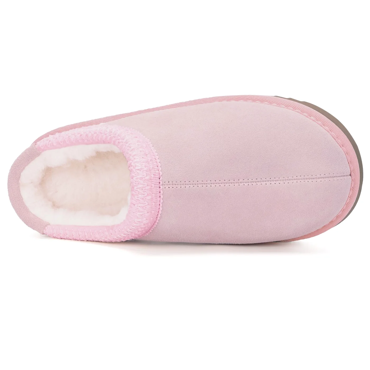 Intini Kids Fuzzy Clog Slipper in Pink, view 3